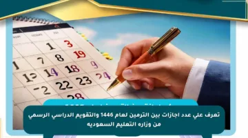 تعرف على عدد إجازات بين الترمين لعام 1446 والتقويم الدراسي الرسمي من وزارة التعليم السعودية